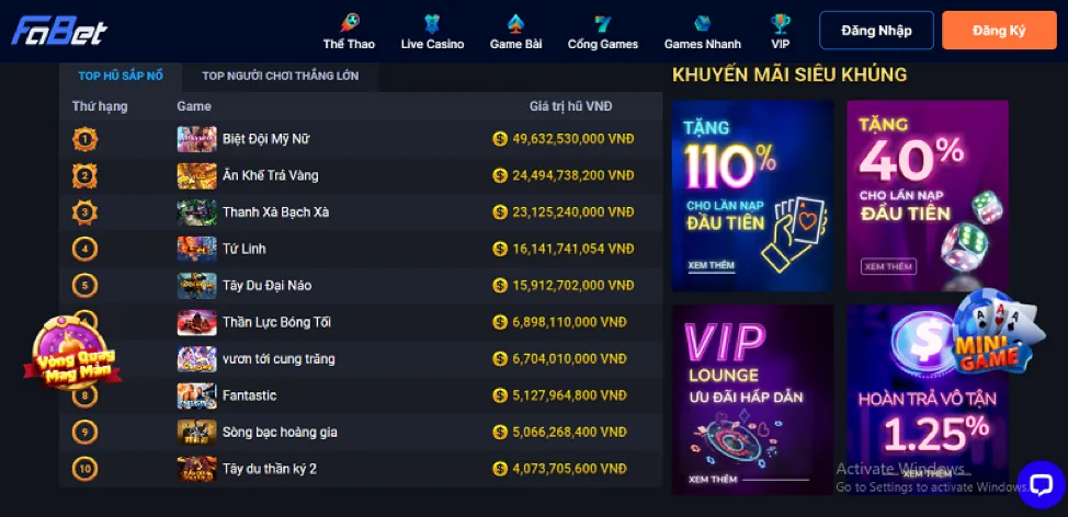 Hoàn trả cwin333 app